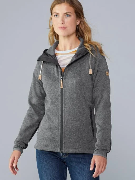 Fjallraven Ovik Fleece Hoodie (Women's) Hoodie with Ribbed Hem Stretchable Secure