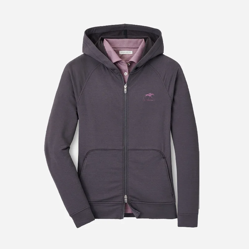 Peter Millar Keeneland Women's Beaumont Full Zip Hoodie Hoodie with Drawcord Adjustable Secure