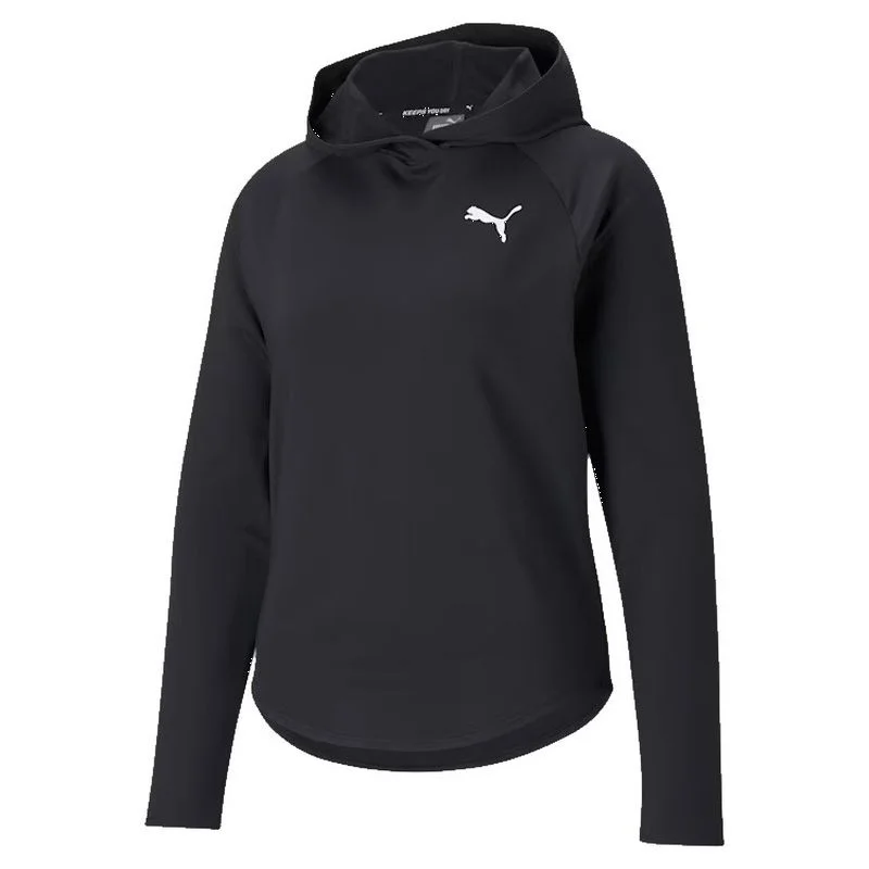 PUMA Womens Active Hoodie Hoodie with High-Low Hem Asymmetrical Trendy