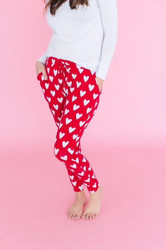 Heart Beet Mama Pants Formal Wide-Leg Pants