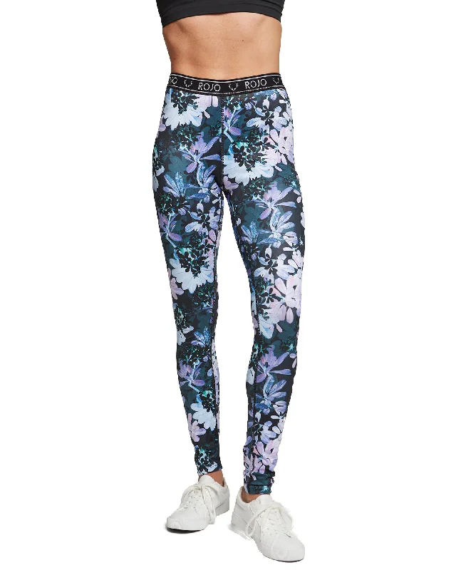 Rojo Escapade Full Length Thermal Pants Womens 2024 Camofoliage Trendy Printed Pants