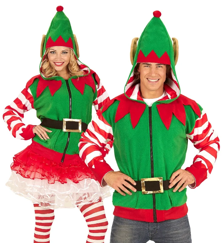 Santa Little Helper Elf Hoodie Hoodie with Print Artistic Unique