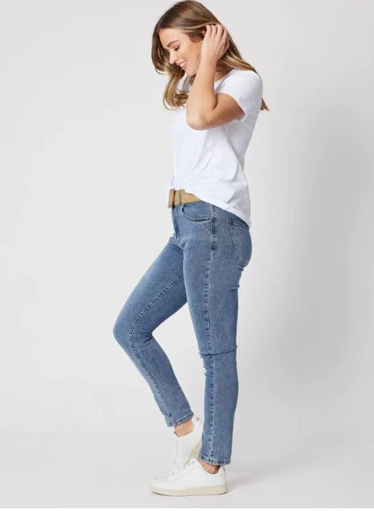 Sophie Skinny Mom Jean Stylish Acid-Wash Jeans