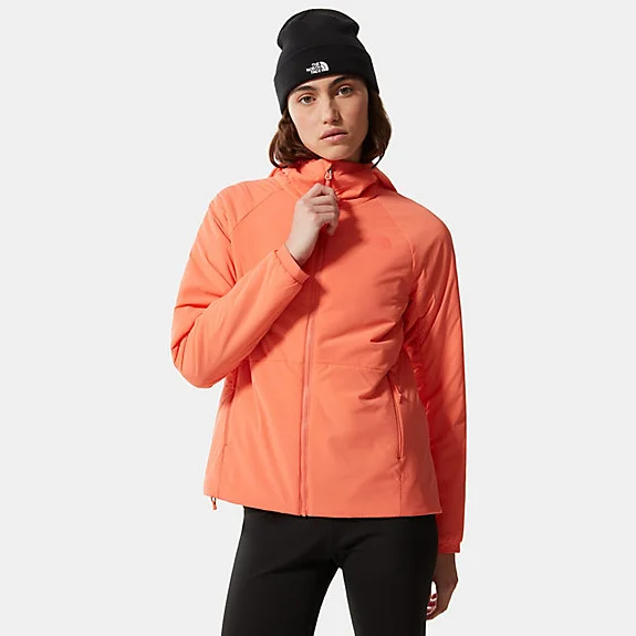 The North Face Ventrix Hoodie (Women's) Emberglow Orange Hoodie with Raglan Sleeves Sporty Comfortable