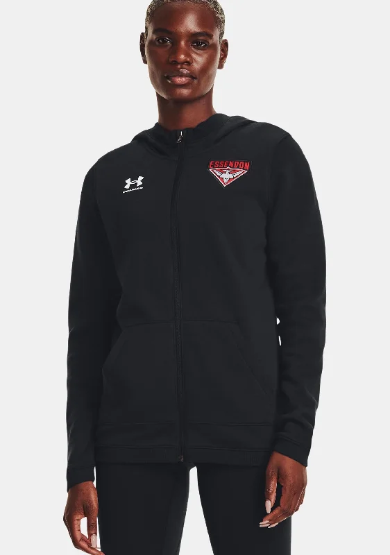 Under Armour Women's UA EFC Fanwear Hoodie <br> 1374977 002 Hoodie with Mock Neck Collared Structured