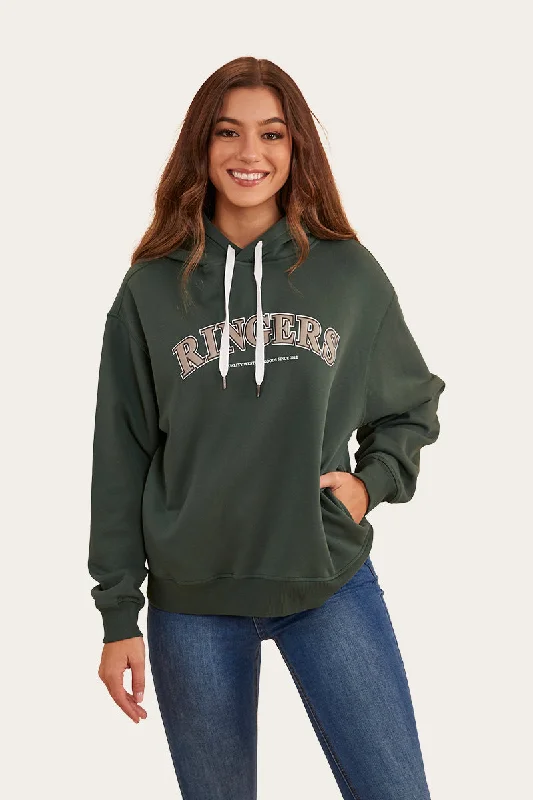 Varsity Womens Hoodie - Pine Graphic Hoodie Design Print