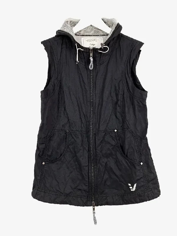 Verge Hooded Zip Light Vest Size 8 Hoodie with Print Artistic Unique