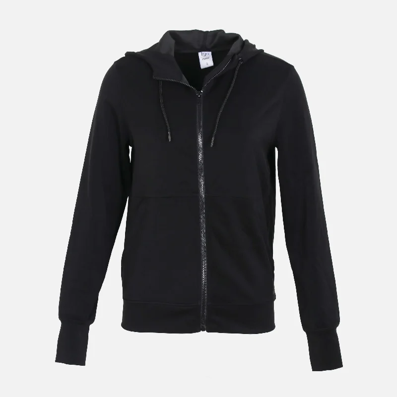 WOMEN FULL-ZIP HOODIE Hoodie with High-Low Hem Asymmetrical Trendy