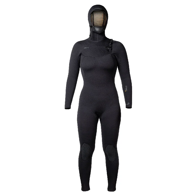 Women's Comp+ Hooded Full Wetsuit 5/4mm Hoodie with Batwing Sleeves Loose Dramatic