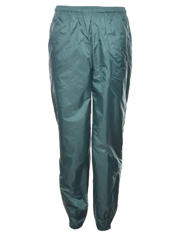 Dark Green Track Pants - W28 L33 Modern Stretch Trousers