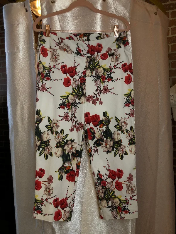 Michael Tyler Floral Pants Sz 10 Trendy Work Pants