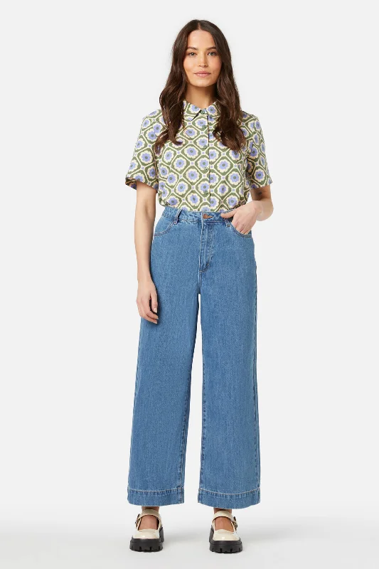 Ida Jean Crop Cozy Stretch High-Waist Jeans