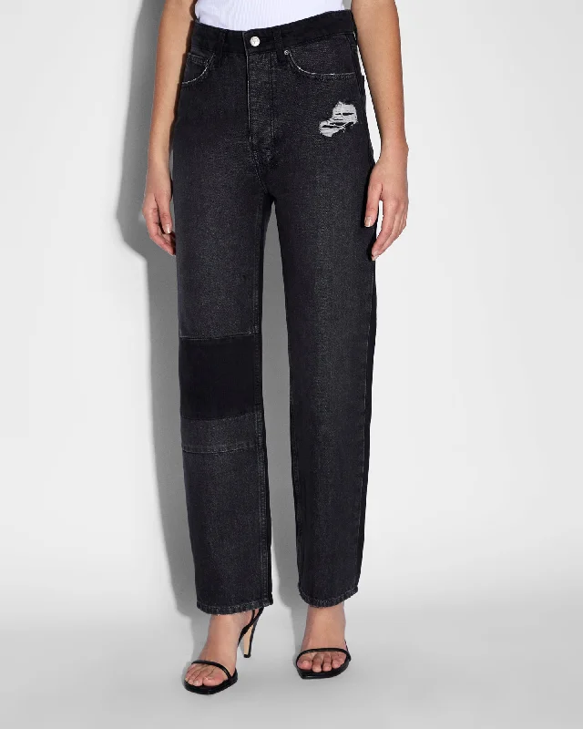 BROOKLYN JEAN DESTINY NOIR Comfortable Low-Rise Jeans