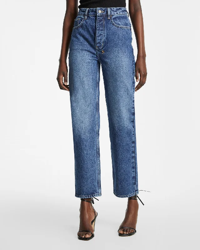 BROOKLYN JEAN STELLA Comfortable Folded Hem Jeans