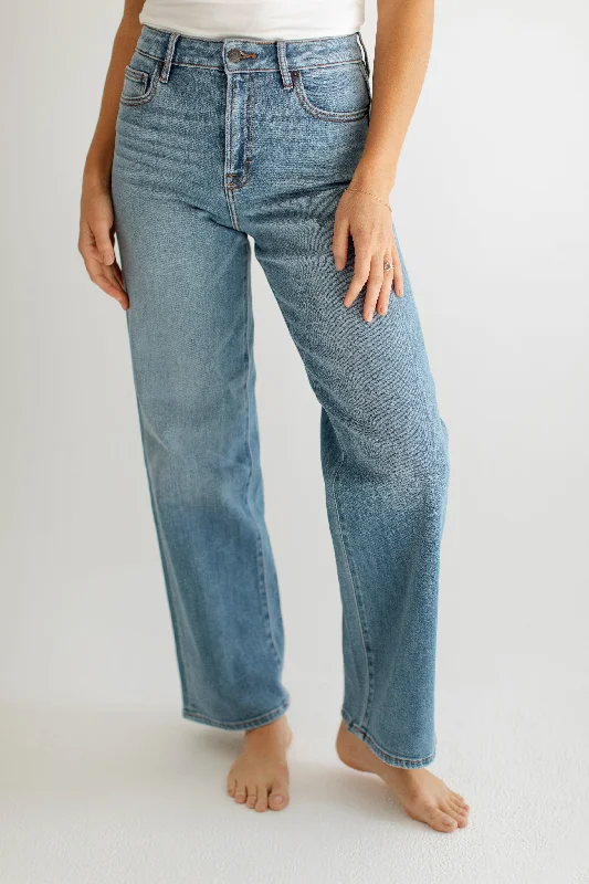 Dylan Dad Jean Casual Wide-Legged Denim Jeans