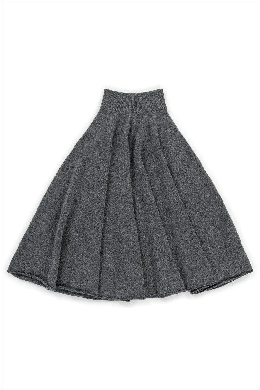 Extreme Cashmere Twirl Skirt Felt corduroy skirt durable