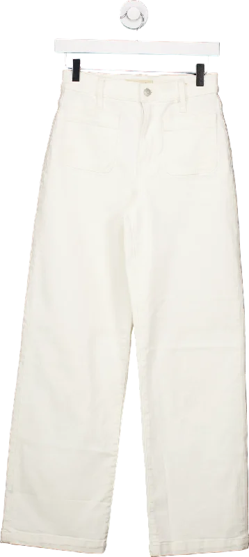 Madewell White The Perfect Vintage Wide-Leg Jean UK 25 Cozy Wide-Legged Jeans