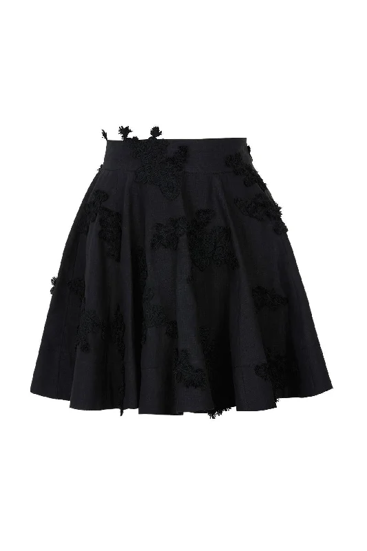 Vanilla Skirt Black vintage skirt charm