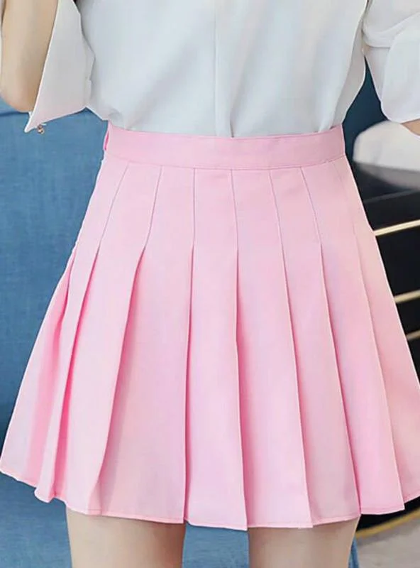 WOMEN'S FASHION SLIM WAIST CASUAL TENNIS SKIRTS cashmere skirt fine