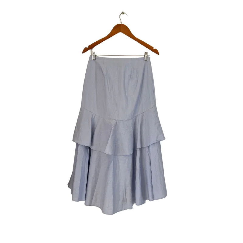 Banana Republic Blue Layered Maxi Skirt | Gently Used | leather skirt refined