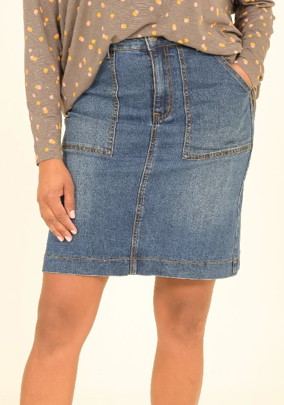 Denim Skirt wool skirt sturdy