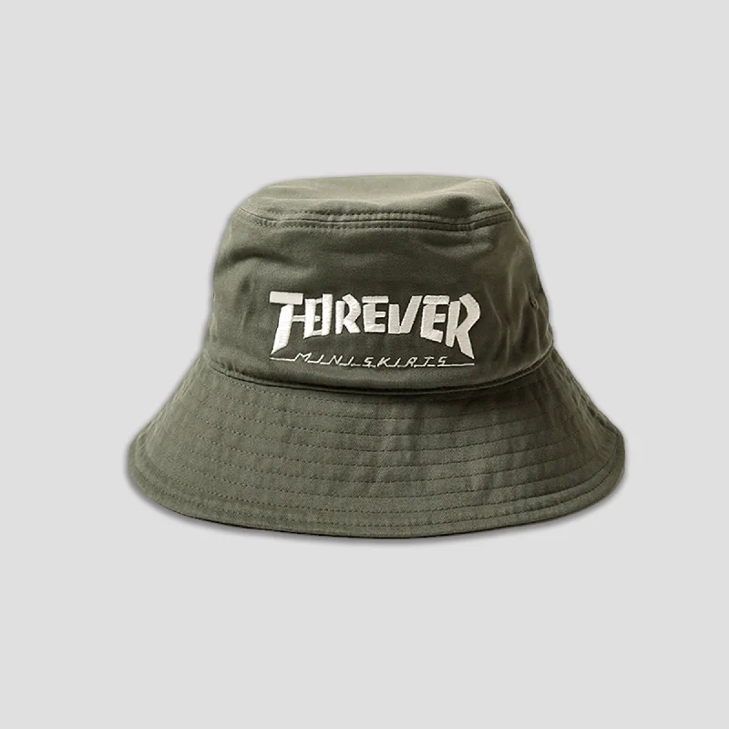 BRUSHED TWILL BUCKET HAT (LONG BRIM) - FOREVER MINI SKIRT summer skirt style