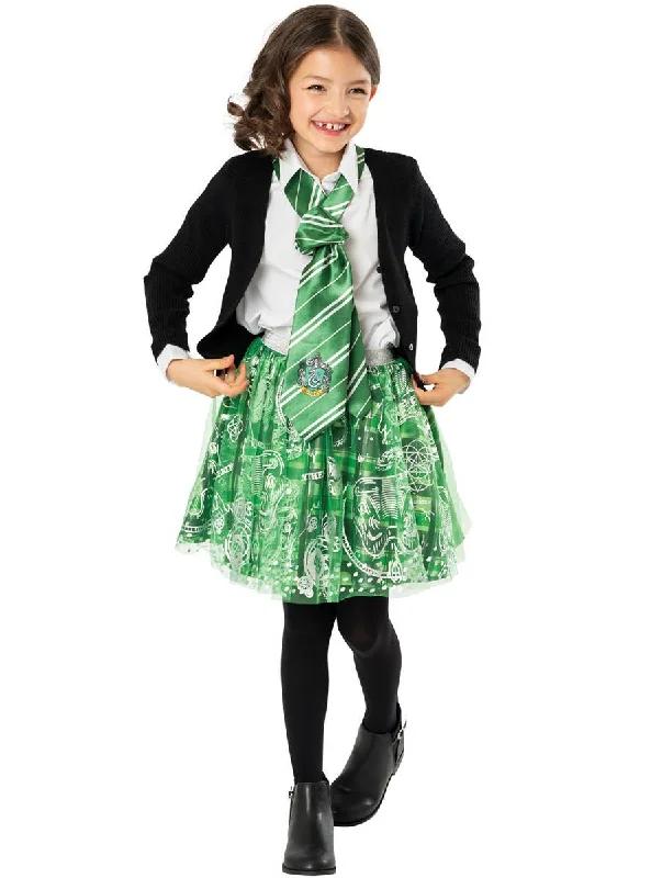 Harry Potter Slytherin Girls Tutu Costume Skirt spandex blend skirt