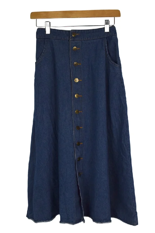 Reworked Denim Skirt denim skirt classic