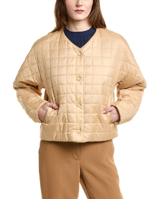 Lafayette 148 New York Quilted Jacket Fleece Fabric Down Fabric Feather Fabric