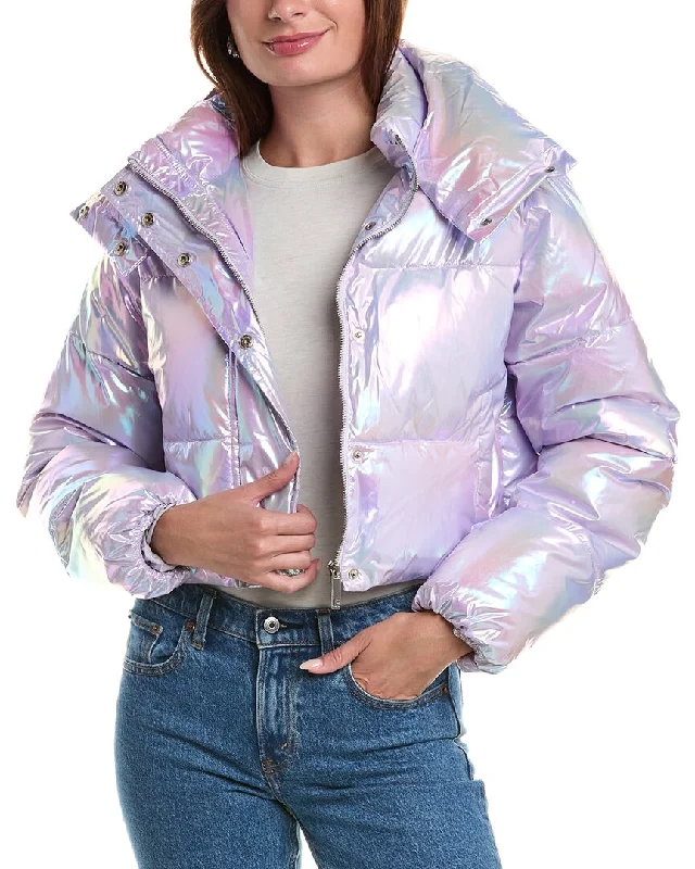 Unreal Fur Fractals Puffer Jacket Tailored Jacket Straight Jacket A-Line Jacket
