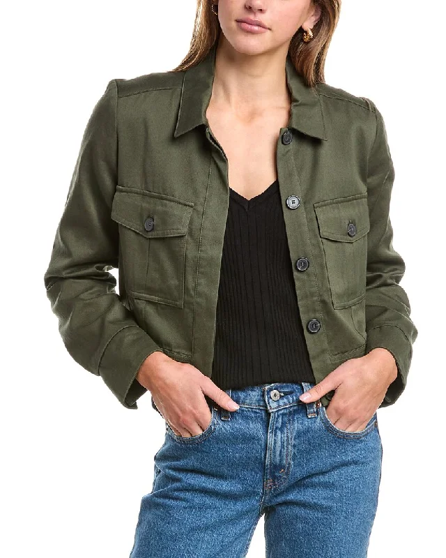 Ba&Sh Elia Jacket Mesh Jacket Canvas Jacket Denim Jacket
