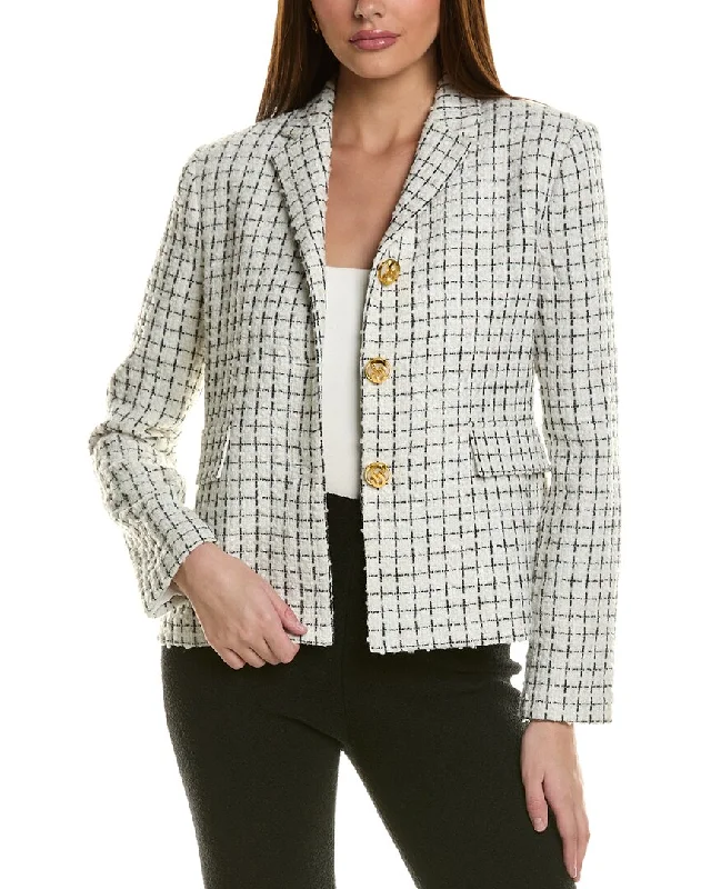 St. John Plaid Jacket Rayon Jacket Velvet Jacket Corduroy Jacket