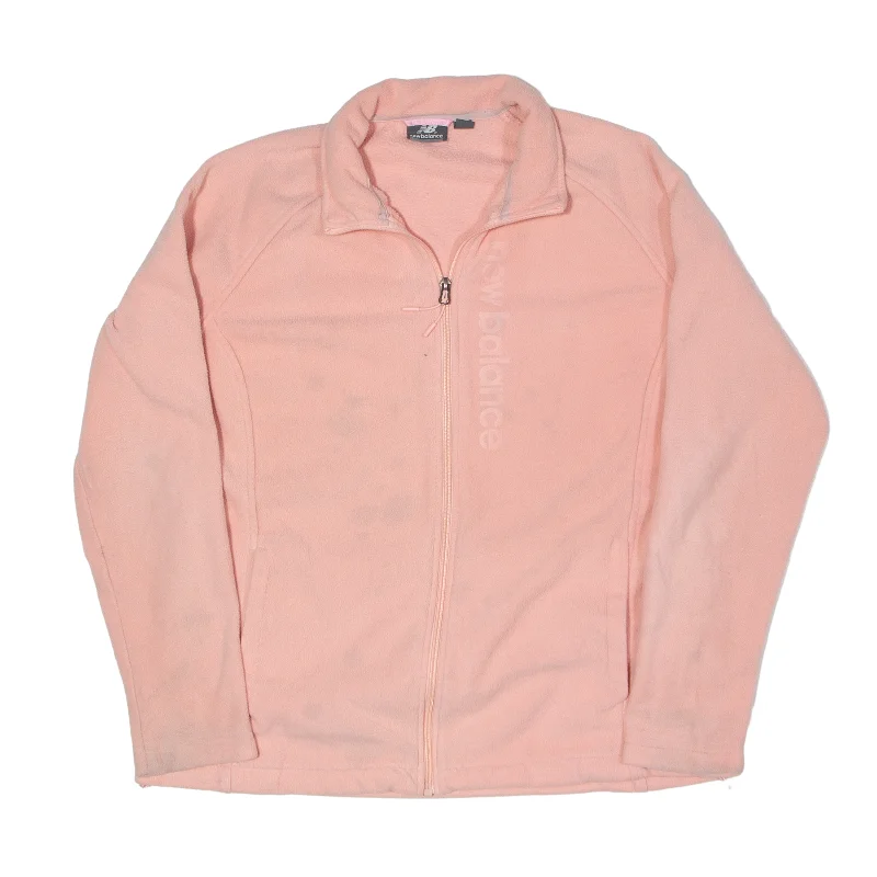 NEW BALANCE Fleece Jacket Pink Womens XL Quilted Jacket Puffer Jacket Insulated Jacket