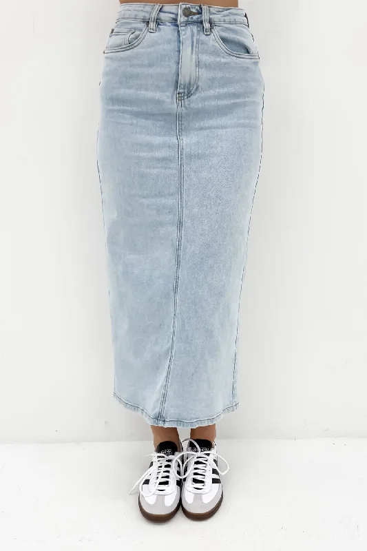 Ray Comfort Maxi Skirt Bleach linen skirt relaxed
