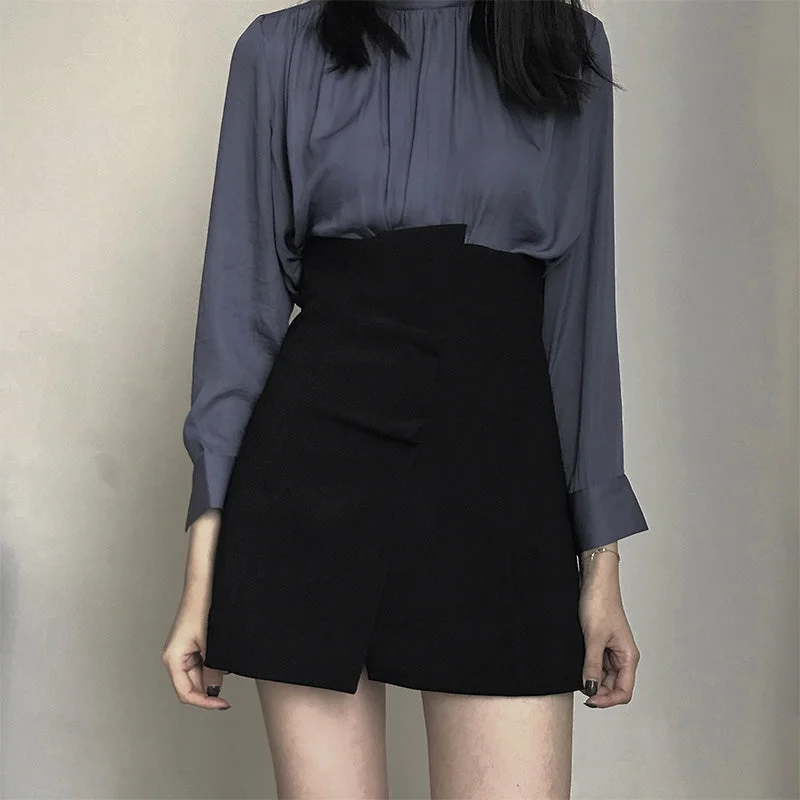 Sexy high waist short skirt yv40637 wrap skirt elegant